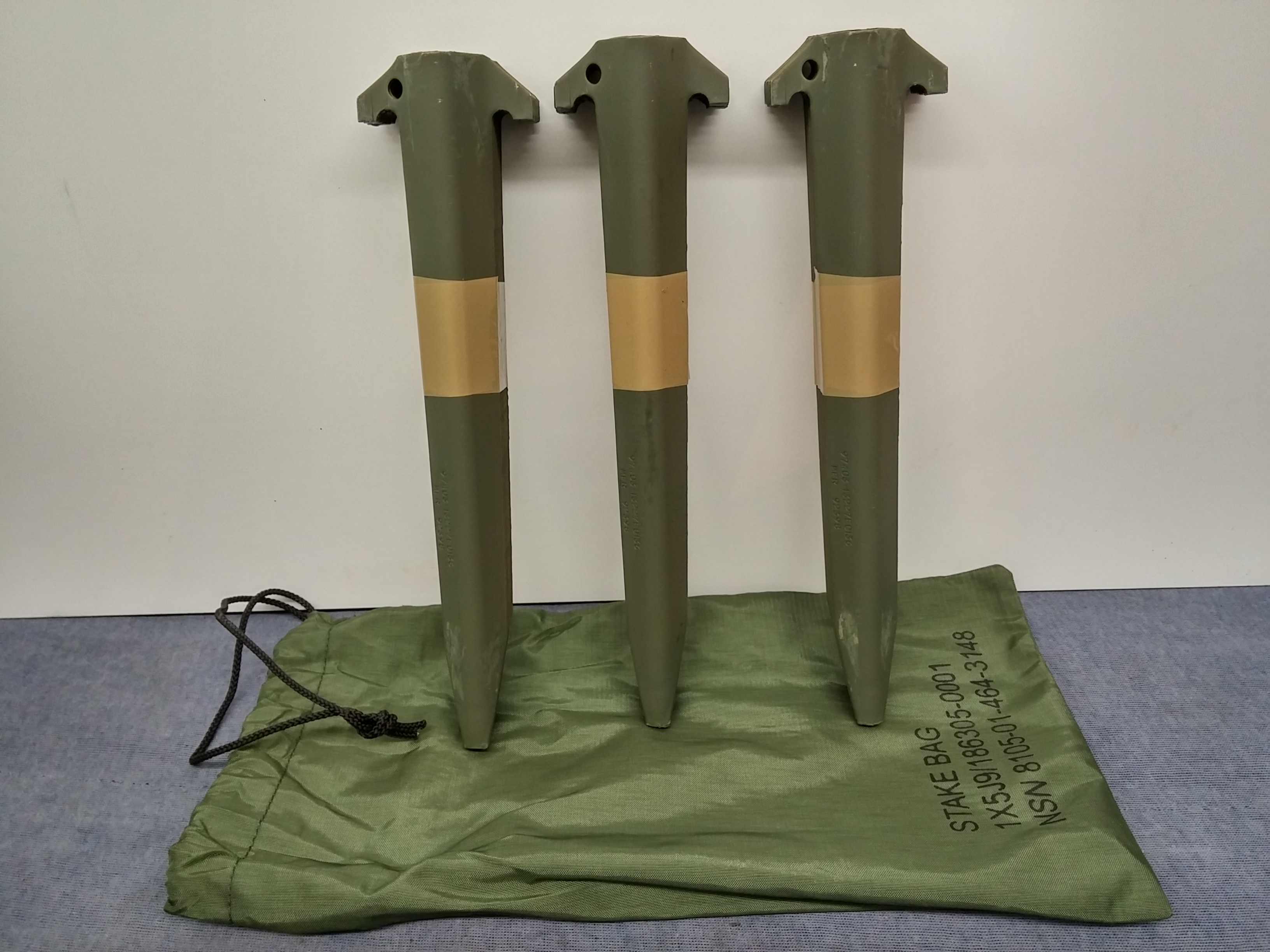 NEW 24 Military 12" Aluminum Tent Stakes With Bag
