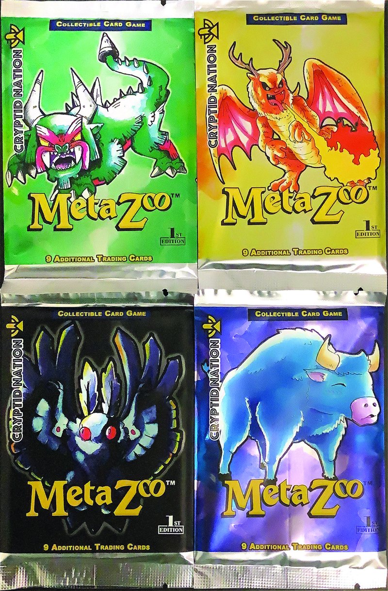 MetaZoo Cryptid Nation 1st Edition Kickstarter Pack Art Set of 4 Big
