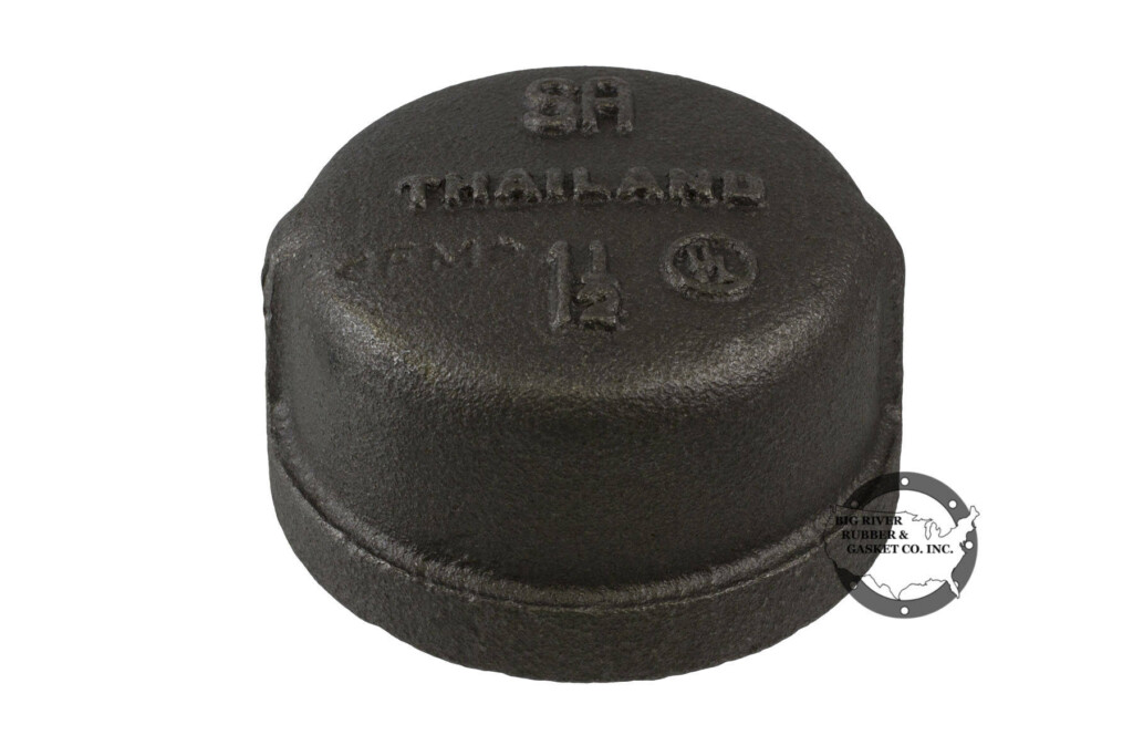 Black Iron Pipe Cap 1 1/2″ Big River Rubber & Gasket