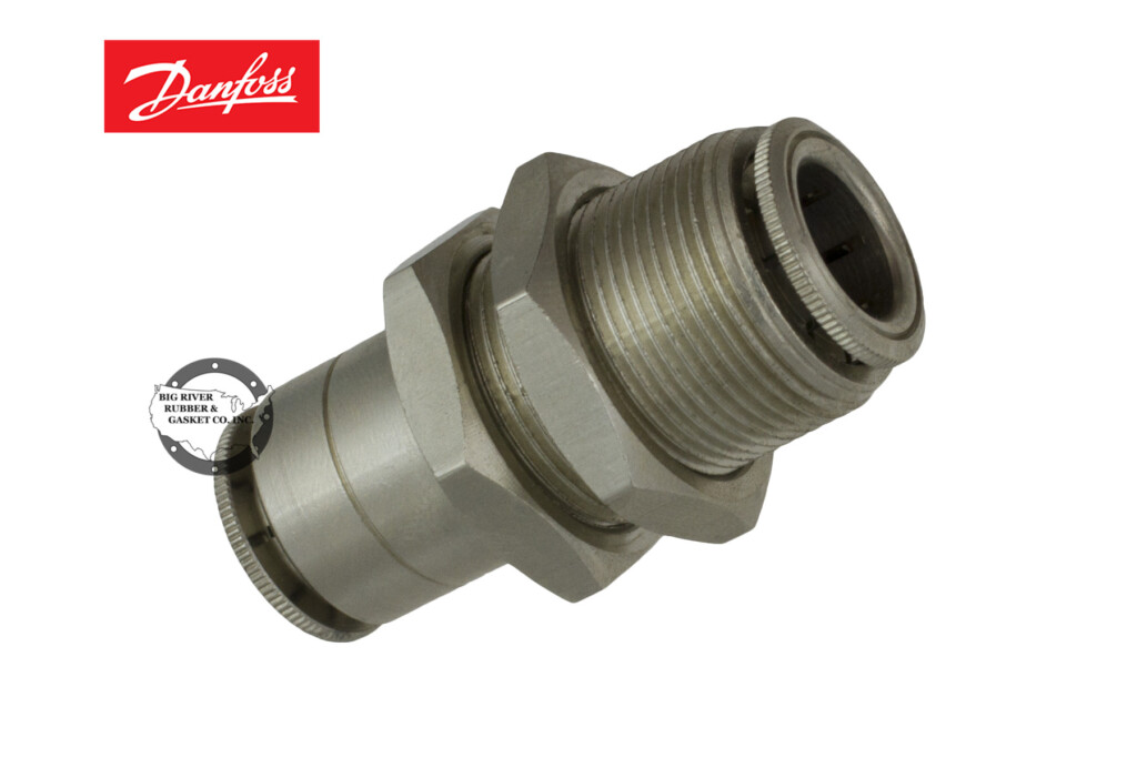 Danfoss Push>Connect Metric Bulkhead Union 1174X6M Big River Rubber