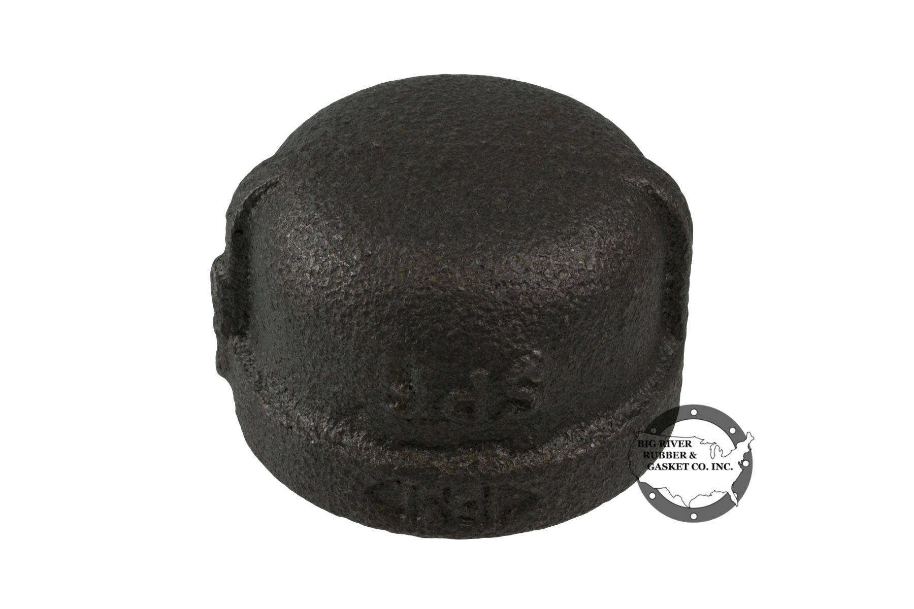 Black Iron Pipe Cap 3/4″ Big River Rubber & Gasket