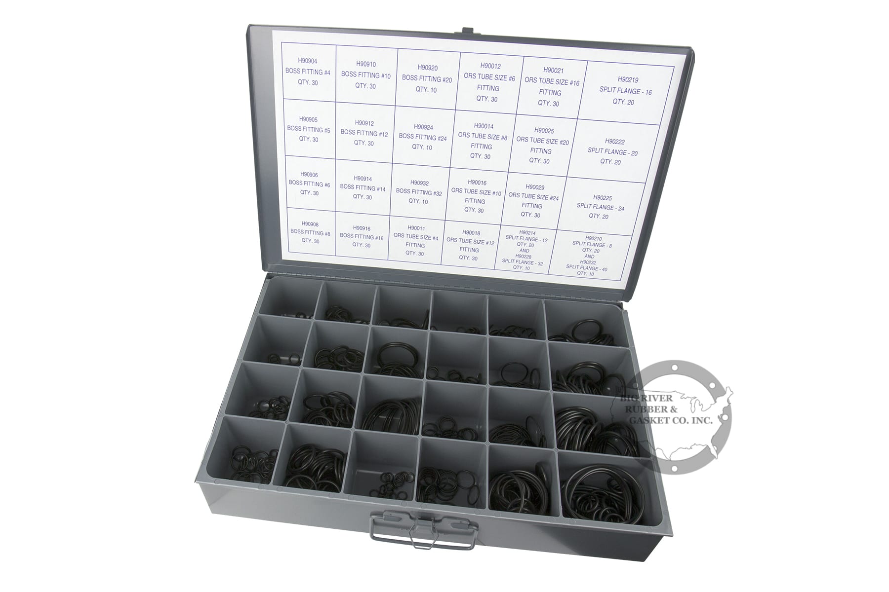 Hydraulic Fitting Replacement ORing Kit H90KHYDKIT Big River Rubber