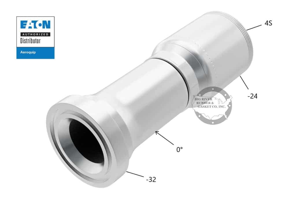 (CT) 4S32CT24 Eaton®CAT® Flange Straight 0° Big River Rubber & Gasket