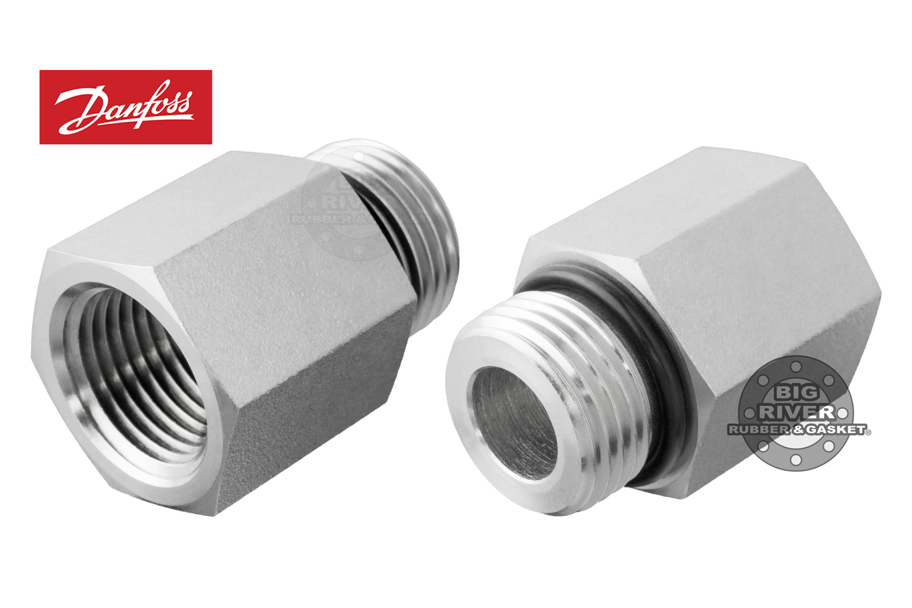 2216810S Danfoss Internal Pipe to SAE ORing Boss Adapter Big River