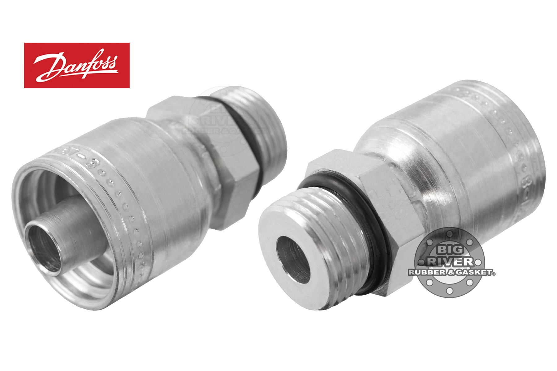 (MB) 1AA10MB8 Eaton Aeroquip Male Boss ORing TTC Crimp Fitting Big