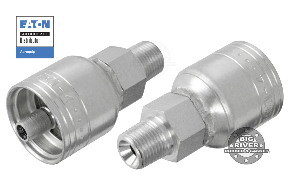(MP) 1AA2MP4 Eaton Aeroquip Male Pipe TTC Crimp Fitting Big River