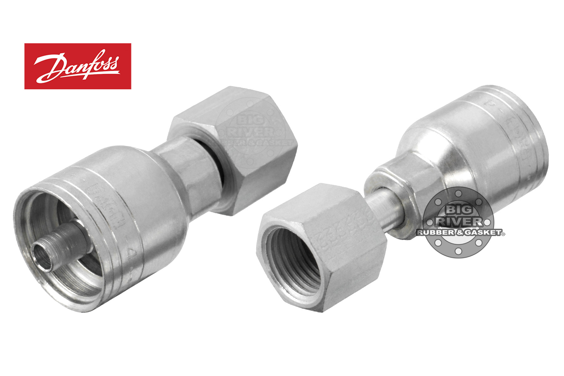 (FR) 1AA4FR4 Eaton Aeroquip Female ORS Swivel TTC Crimp Fitting Big