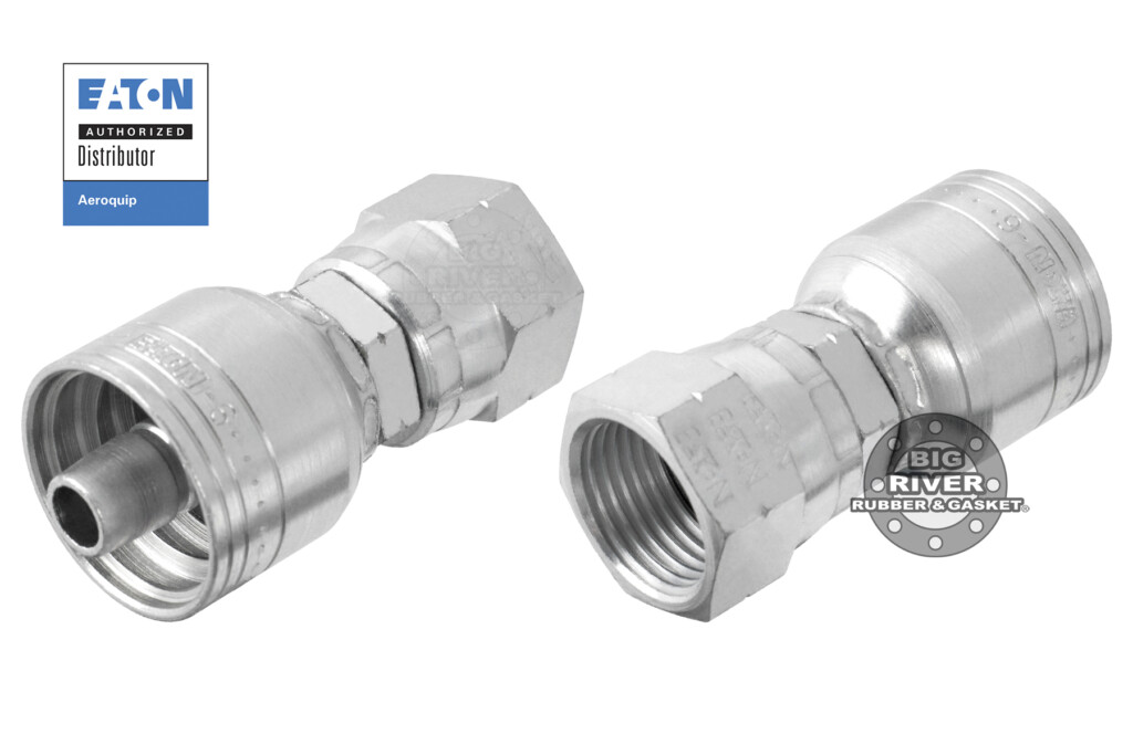 (FS) 1AA8FS6 Eaton Aeroquip SAE 45° Female Swivel TTC Crimp Fitting