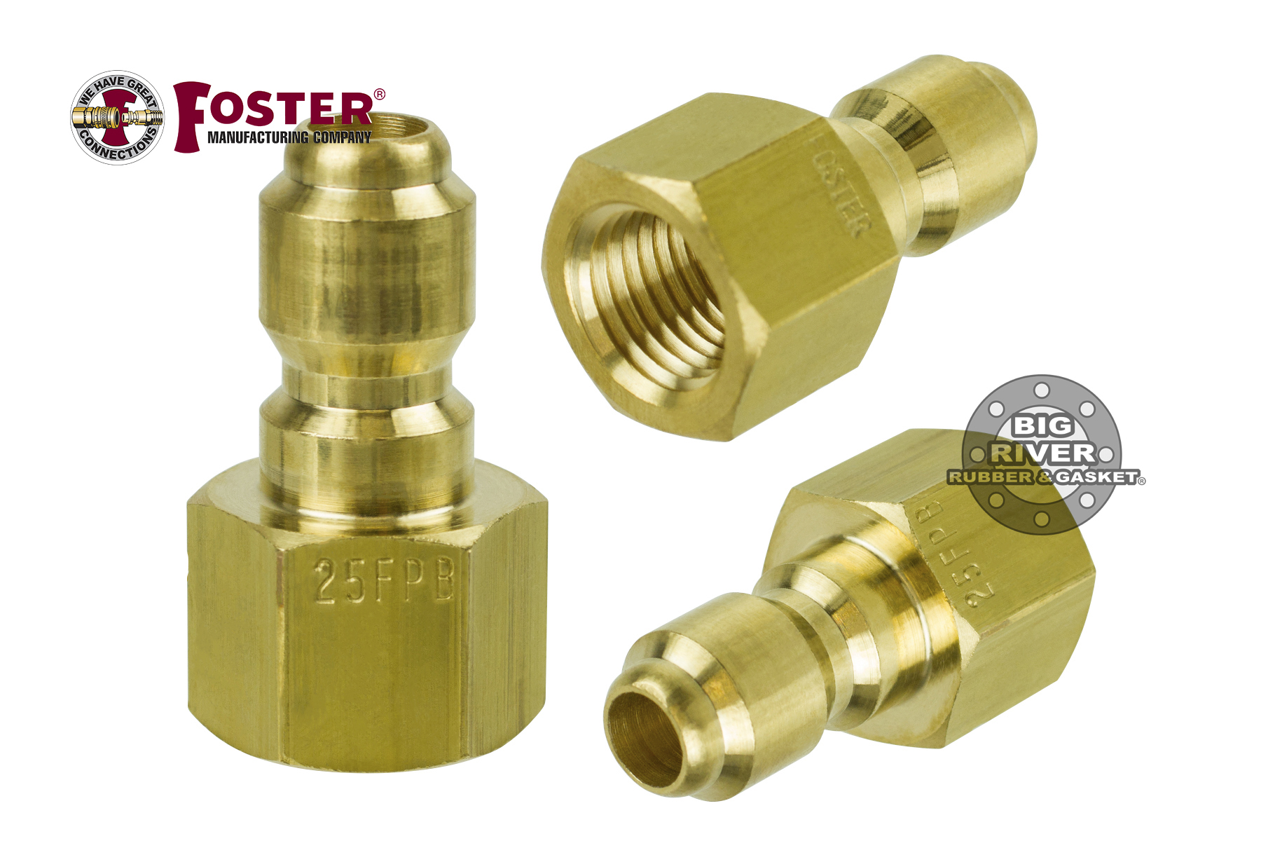 25FPB Foster FST Series Female Thread StraightThru Plug Big River