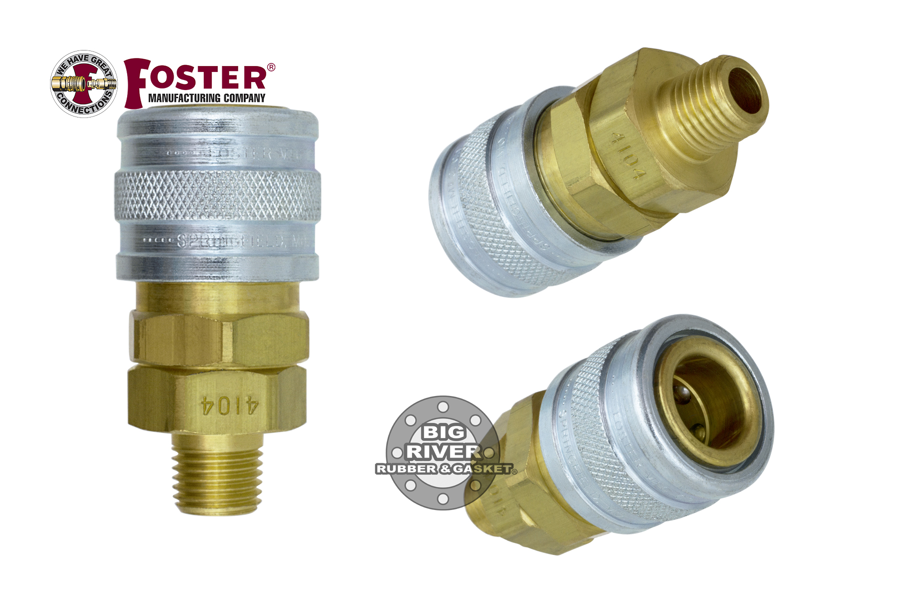 4104 Foster One Way ShutOff 4 Series 3/8″ Male Thread Manual Socket