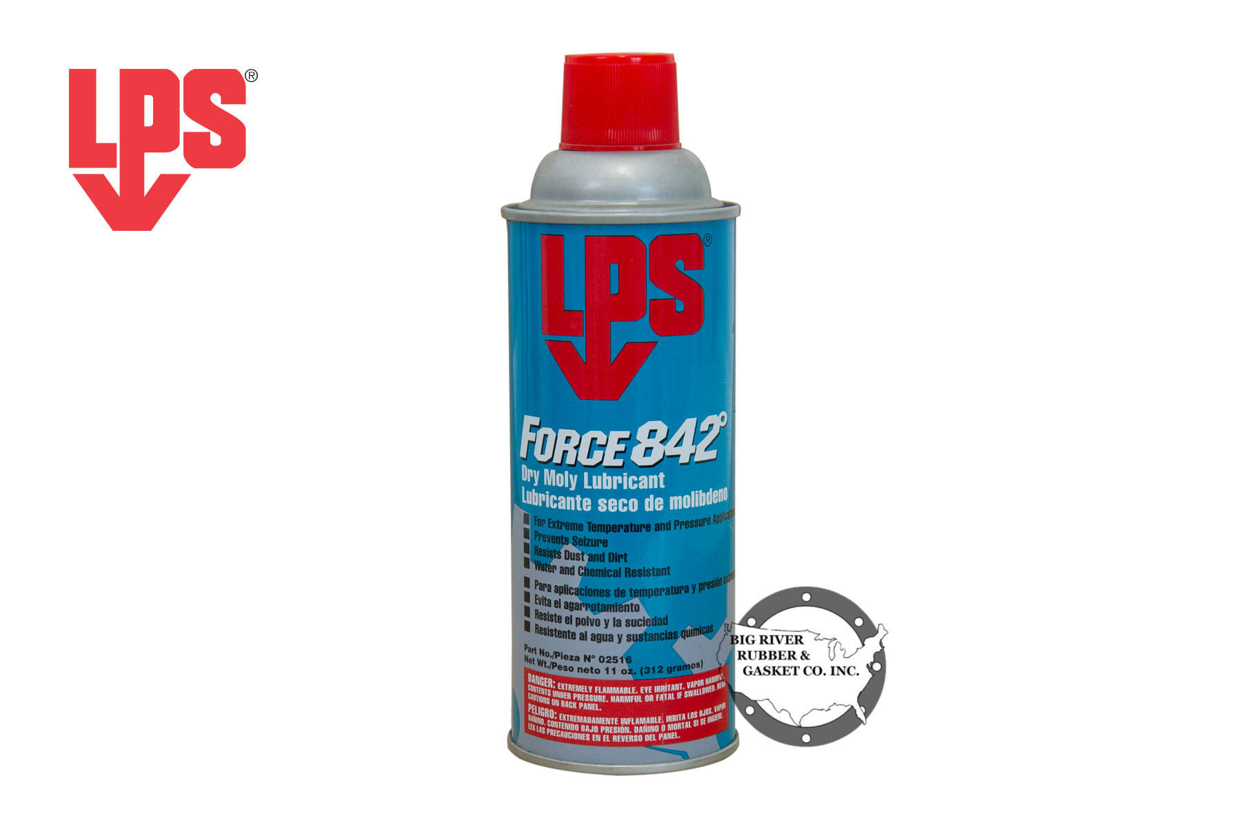LPS® Force 842°® Dry Moly Lubricant 02516 Big River Rubber & Gasket