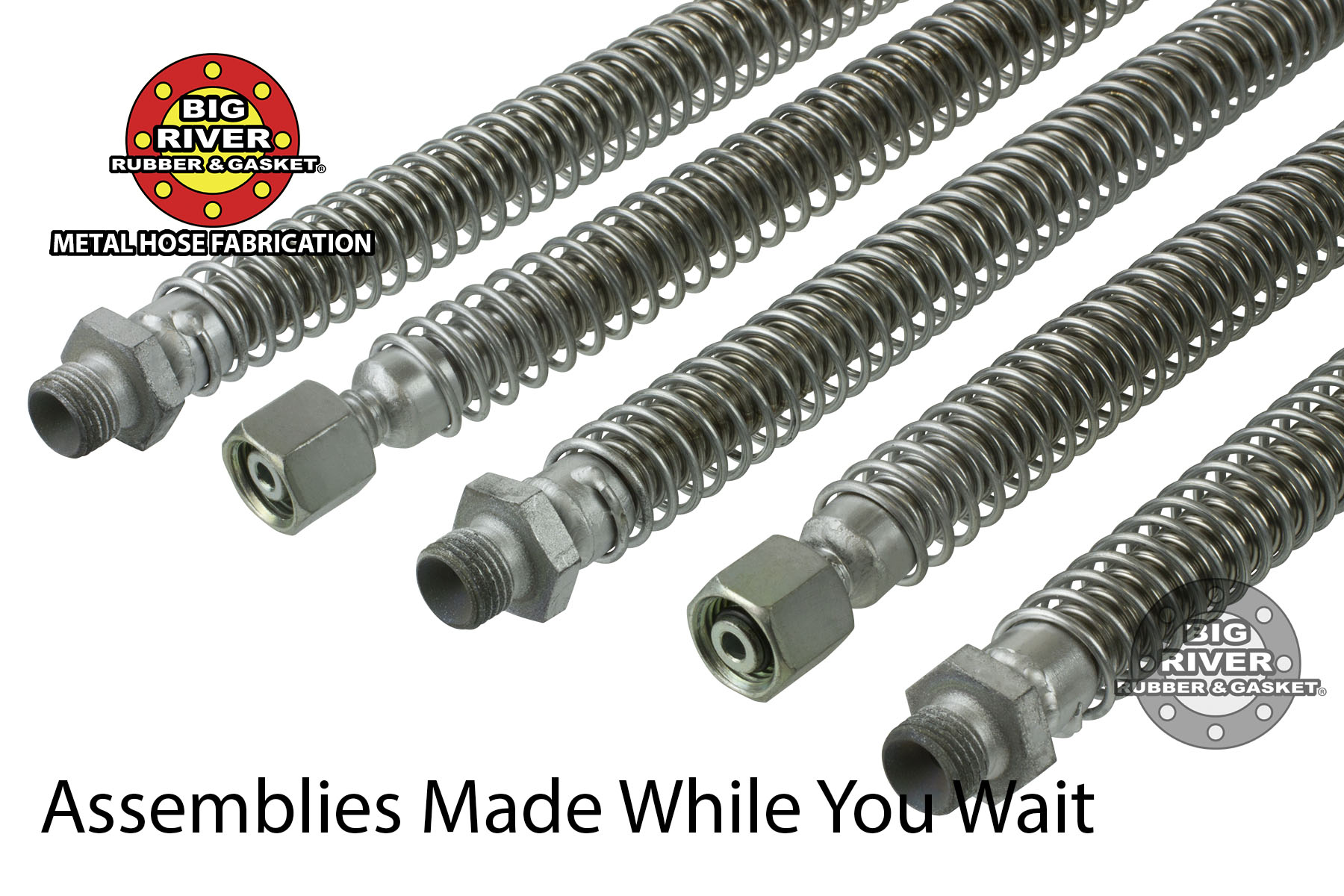 Metal Hose Assemblies with Spring Guard Big River Rubber & Gasket
