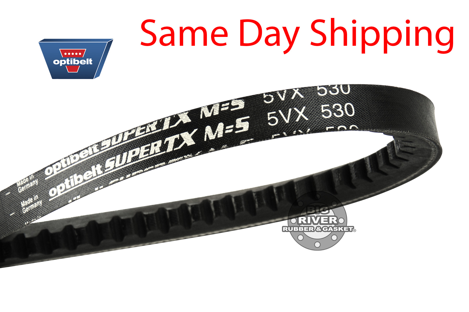 5VX530 Cogged V Belt Optibelt Big River Rubber & Gasket