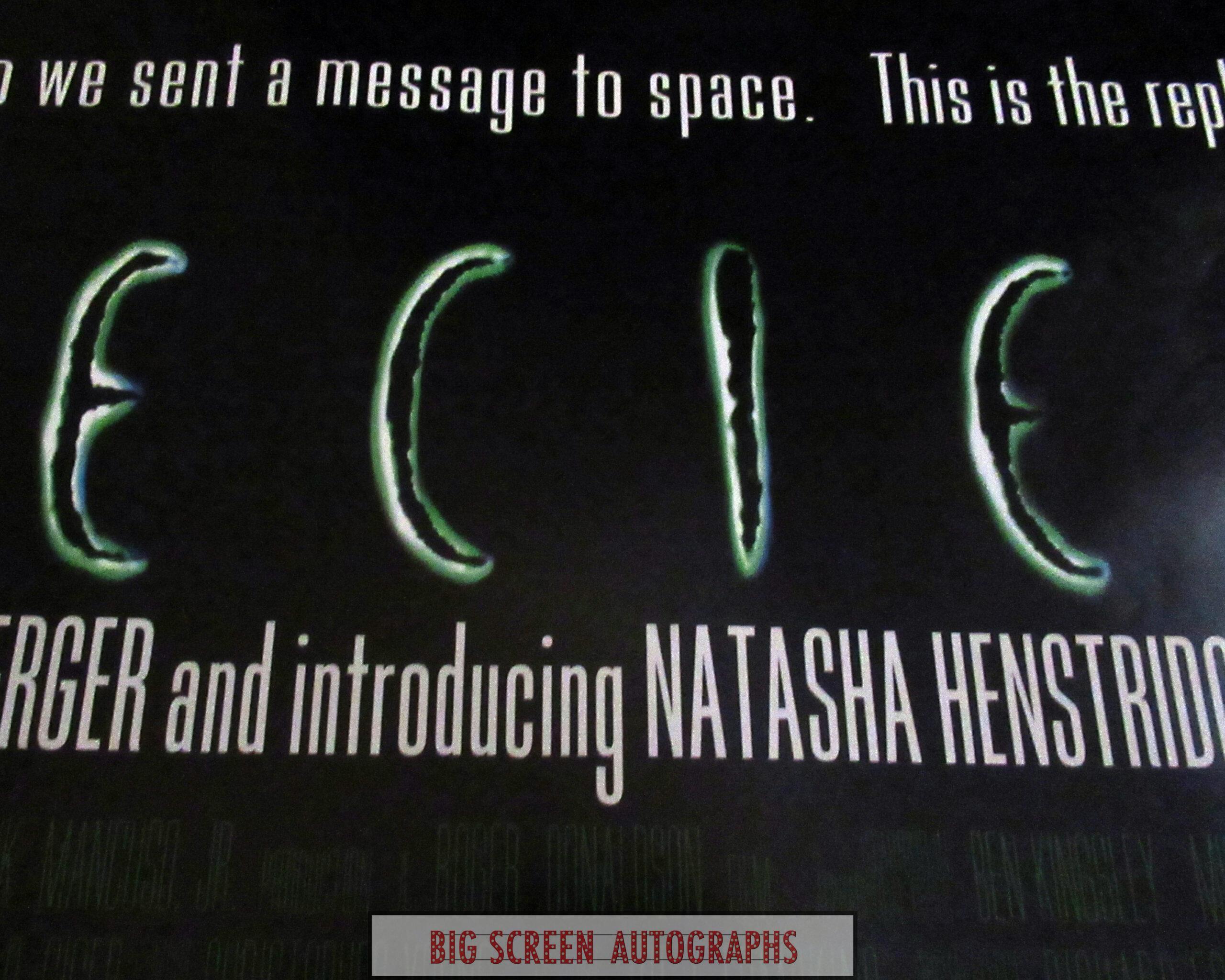 Species UK Quad poster Big Screen Autographs