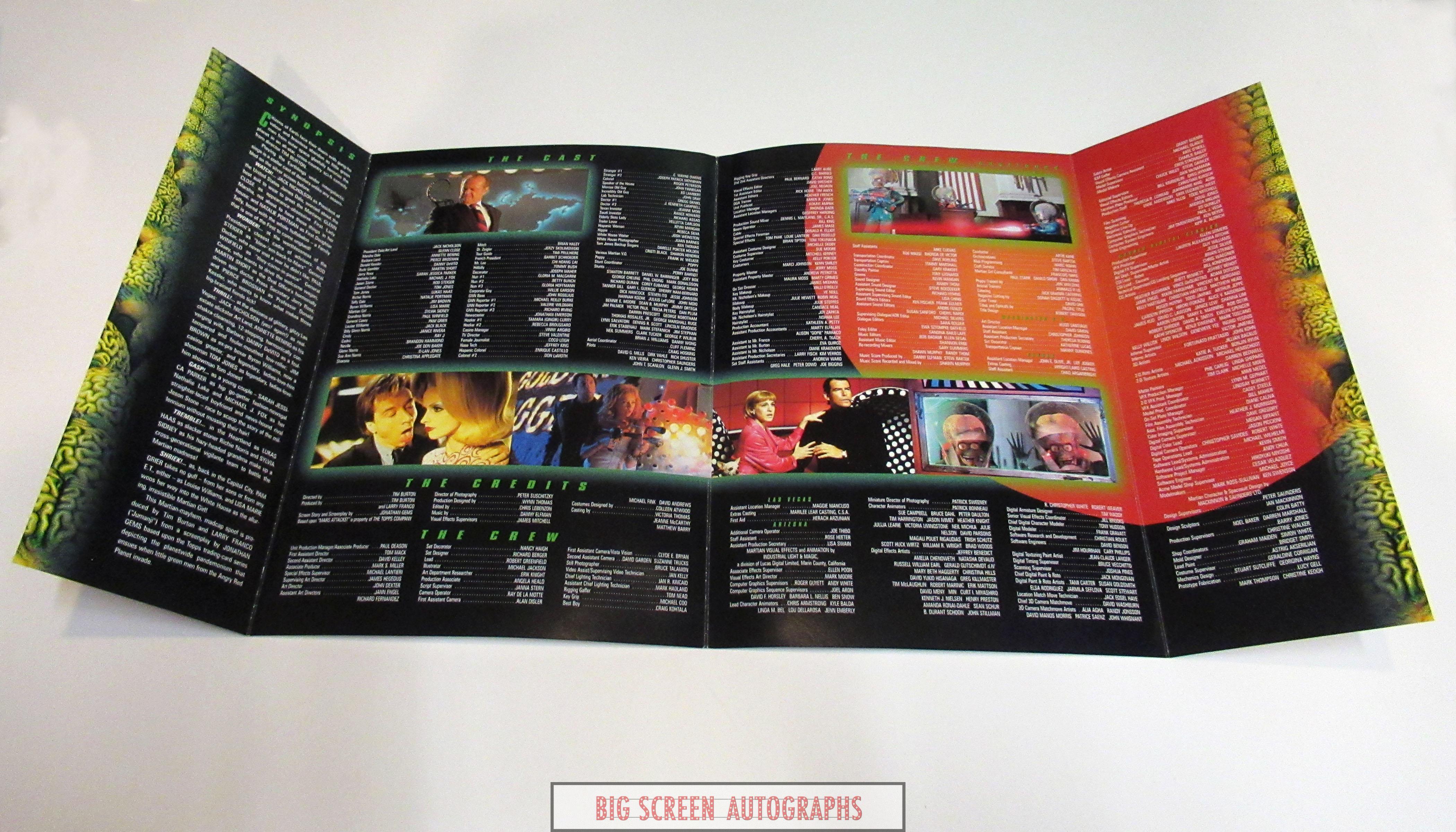 Mars Attacks screening synopsis Big Screen Autographs