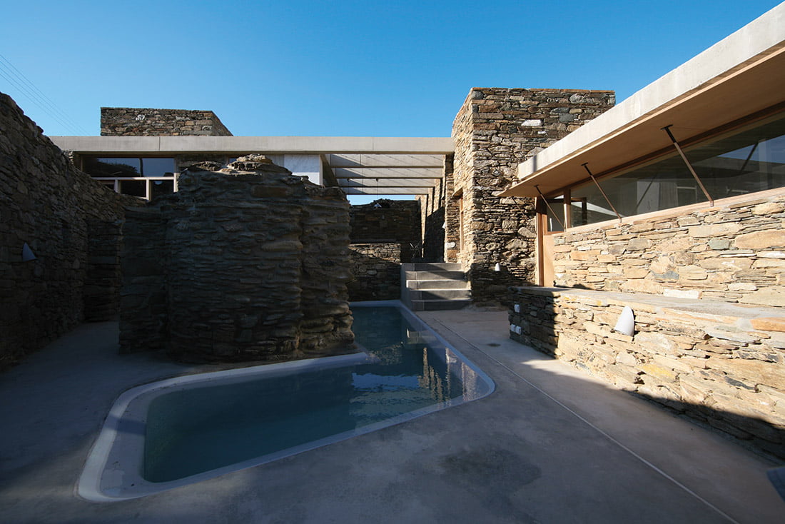 Tinos Island House as a Miniaturised Stony Village BIG SEE