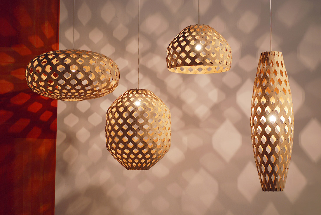 BAMBOO LIGHT HEXAGONAL by ADAMLAMP; Hungary