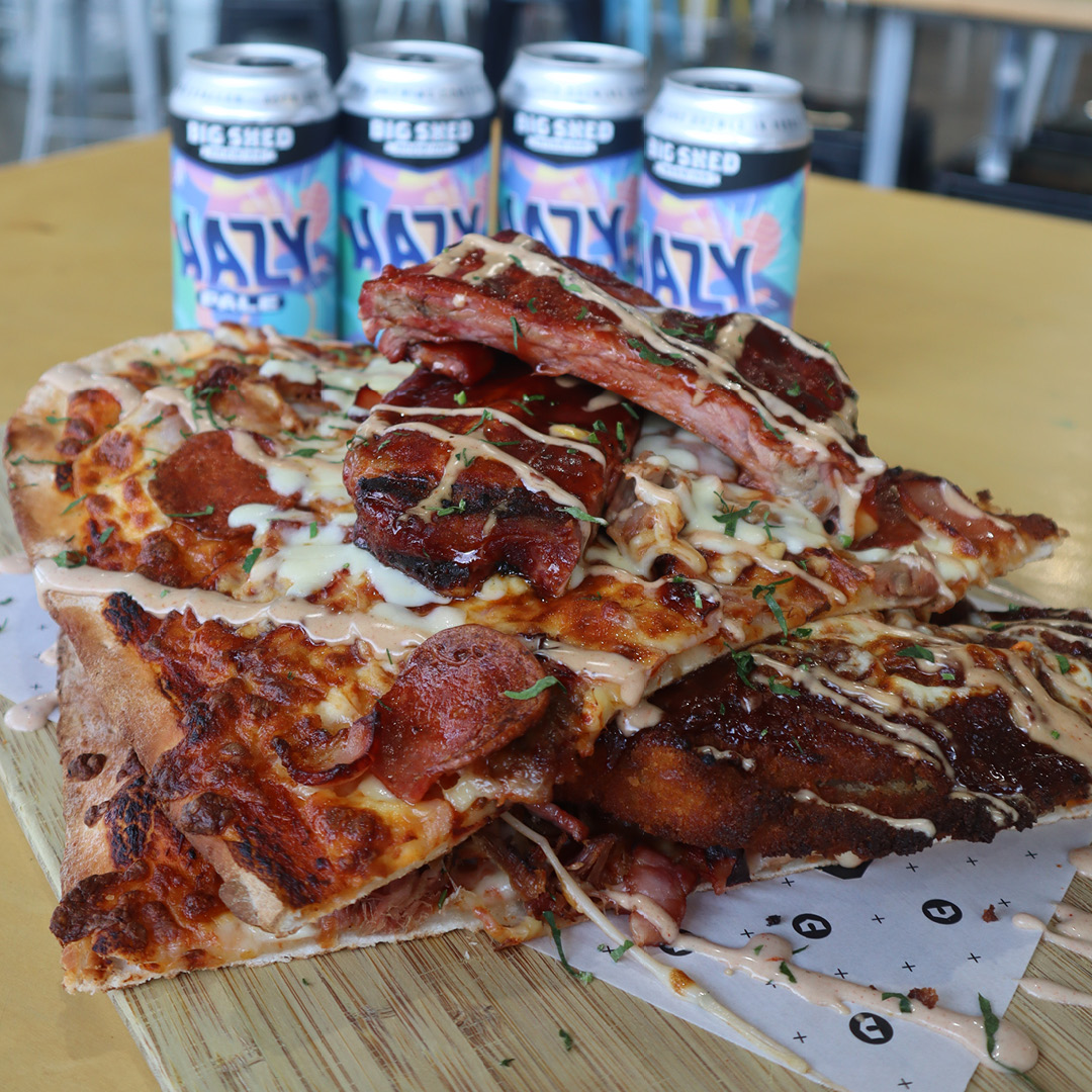 Pork Hub Premium Schnizza Big Shed Brewing Concern