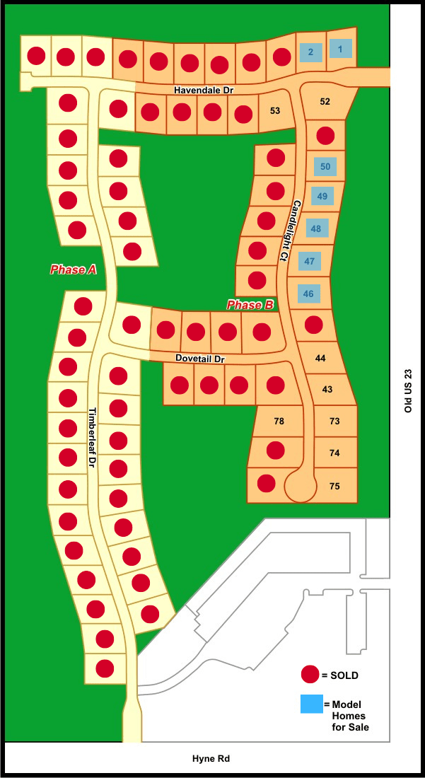 deerfield subdivision layout Big Sky Development