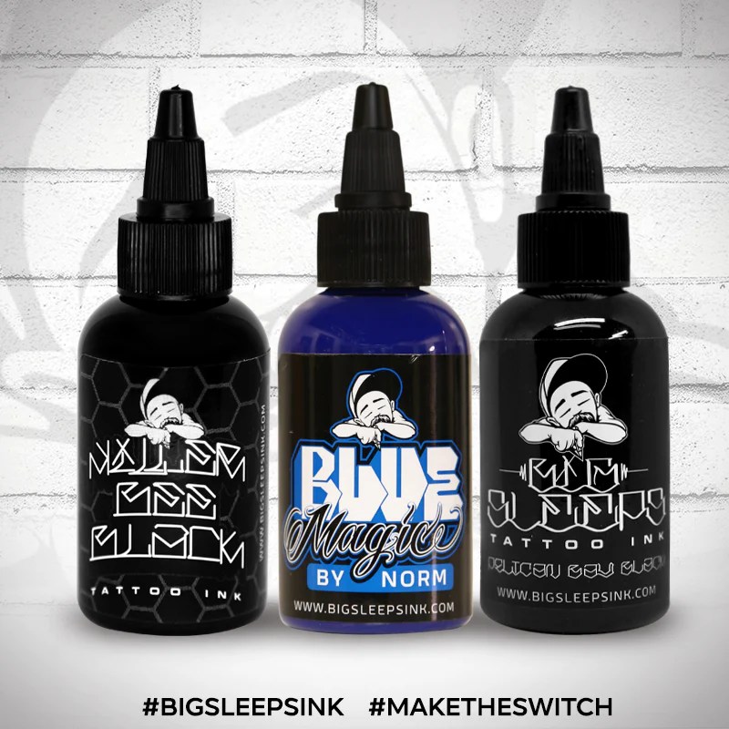 Black and Blue Set Big Sleeps Ink