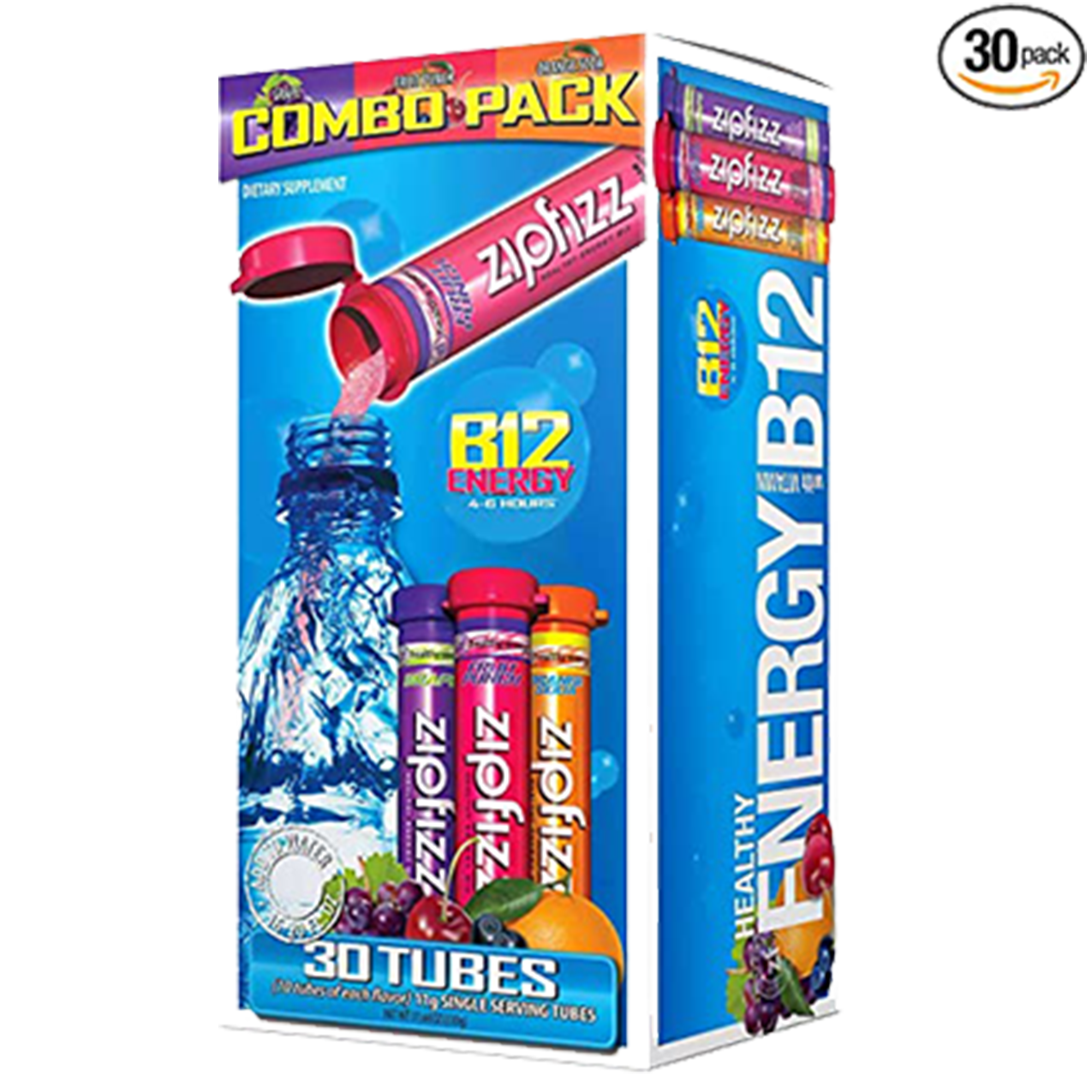 Zipfizz Healthy Energy Drink Mix, Hydration with B12 and Multi Vitamins