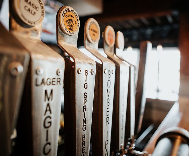 Big Spring Brewing Brewing craft beer in Lewistown, Montana.