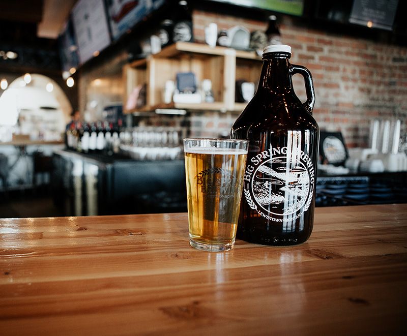 Big Spring Brewing Brewing craft beer in Lewistown, Montana.