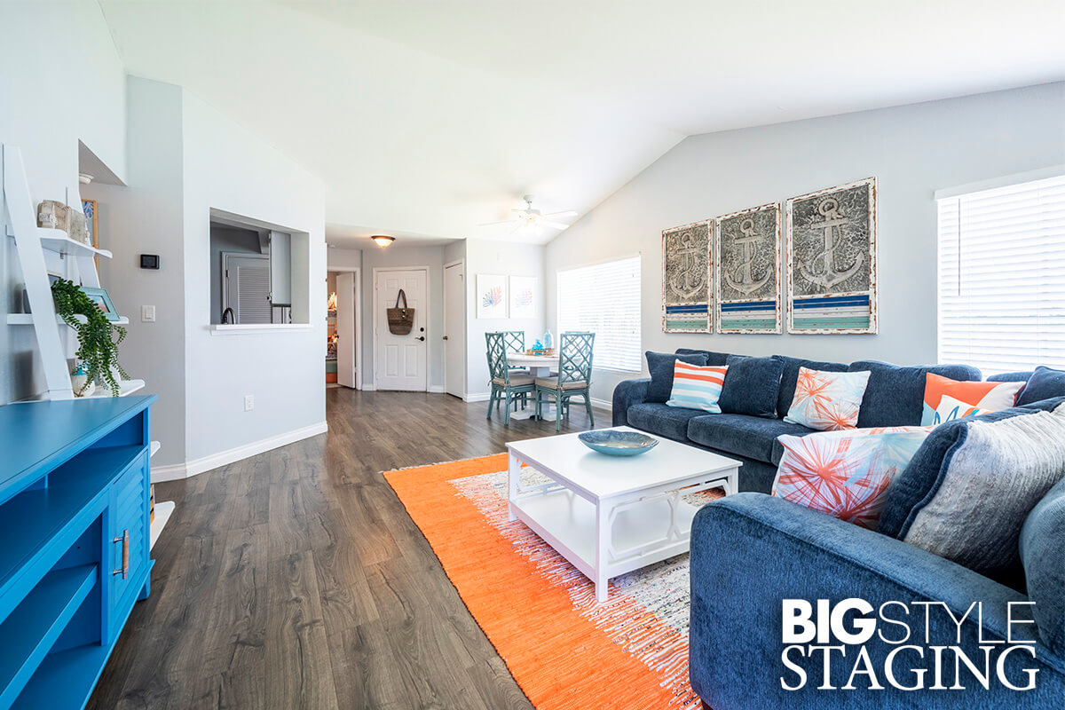 Short Term Rental Oakland Park Condo Big Style Staging