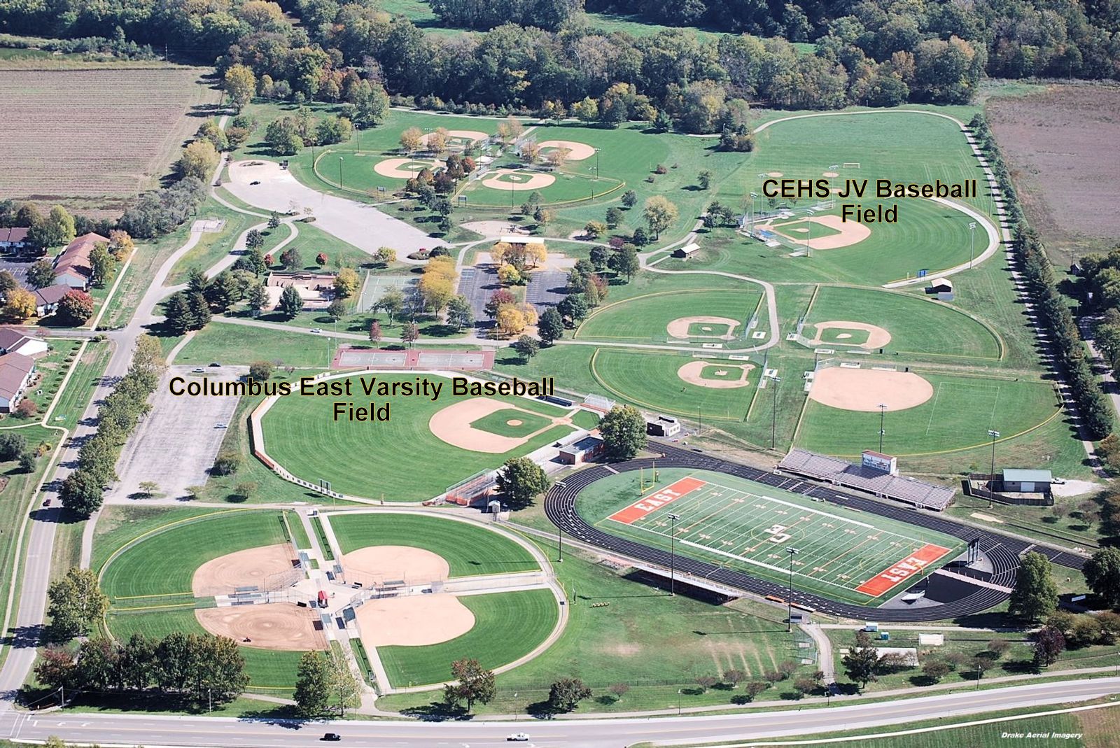 Columbus East High School Fields & Directions