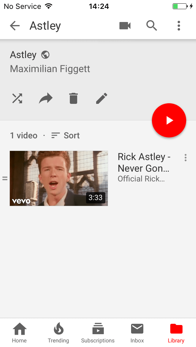 Play YouTube playlist