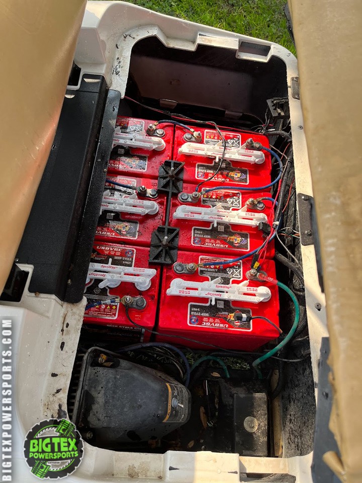 2017 White EZGo 48 Volt Electric Golf Cart Big Tex Powersports