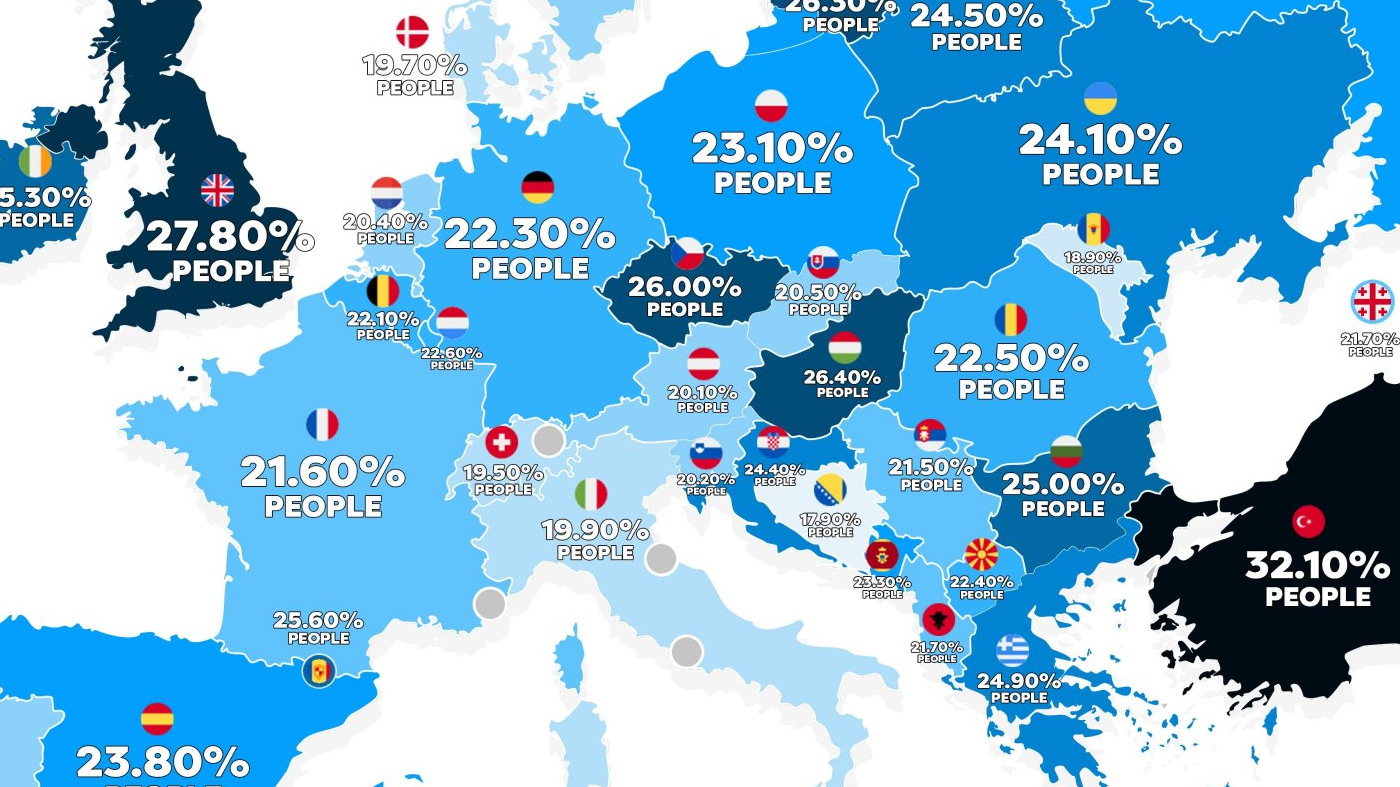 Obesity in America vs Europe Two maps explain it all Big Think