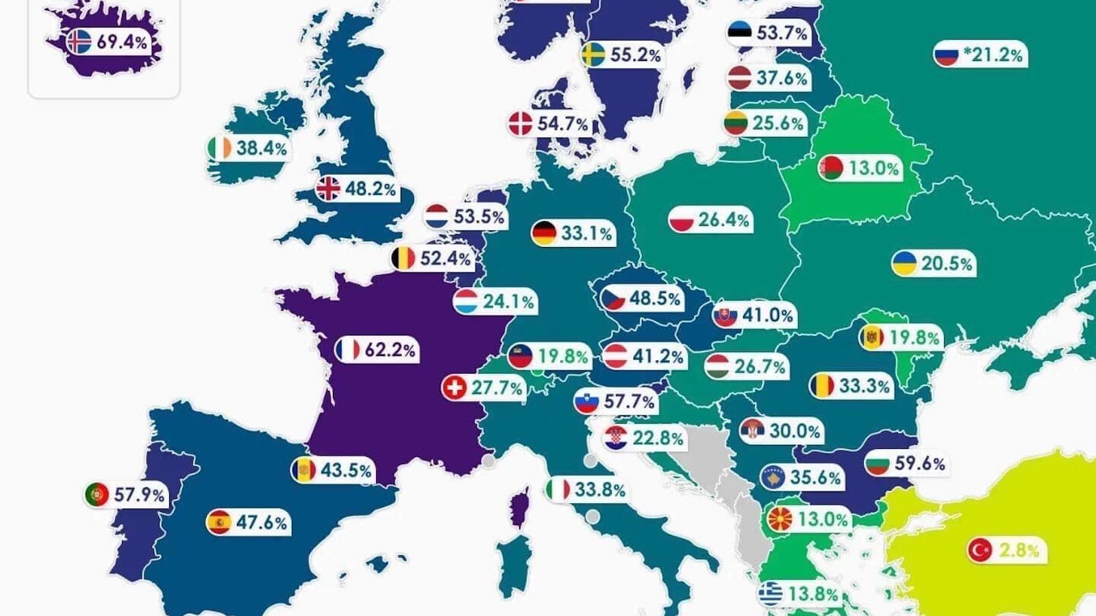 In 11 European countries, births out of wedlock are the majority Big