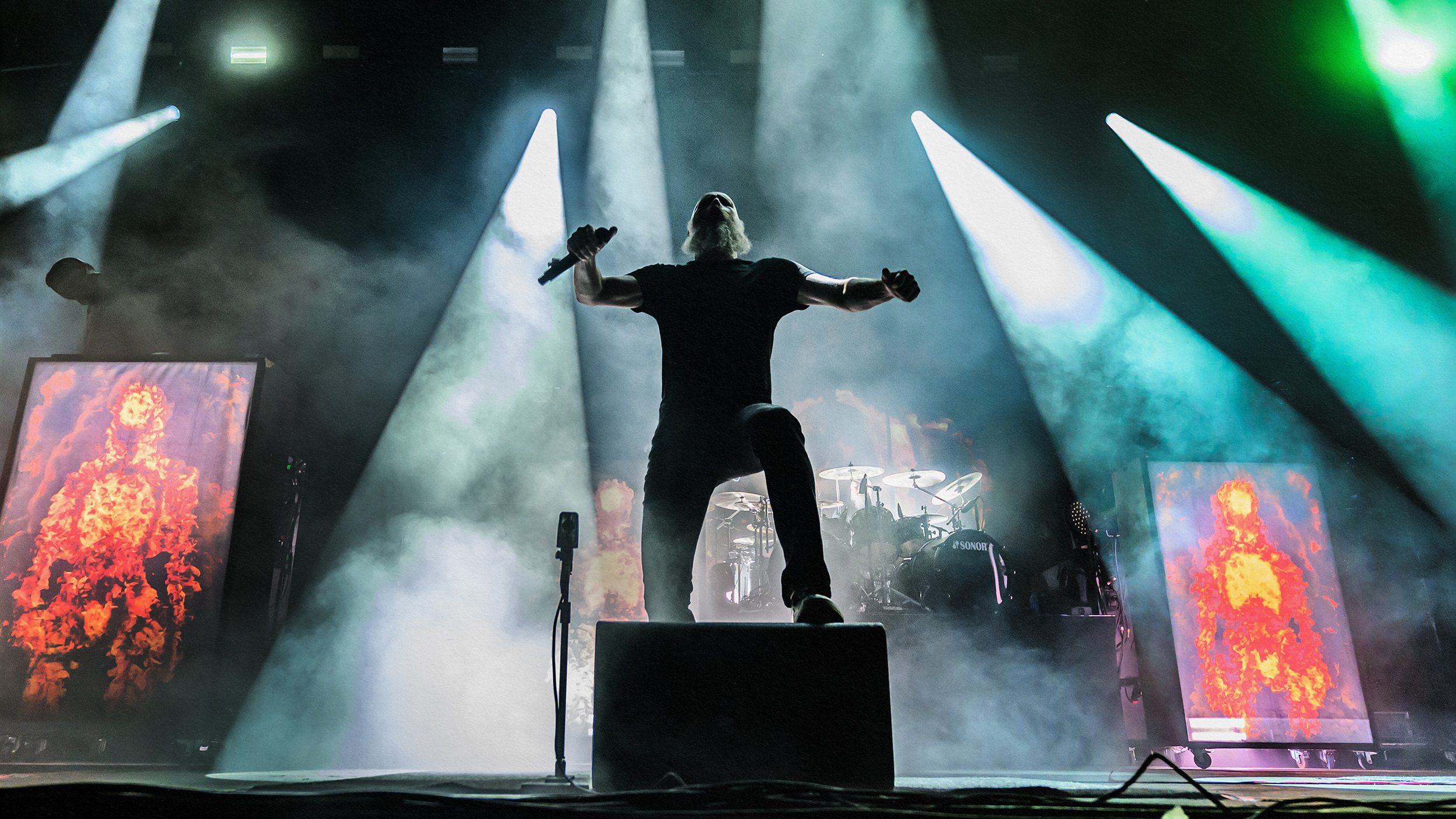 Empty Metal Concert Stage