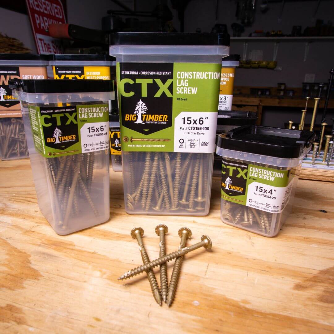 Corrosion Resistant Construction Lag Screw Big Timber