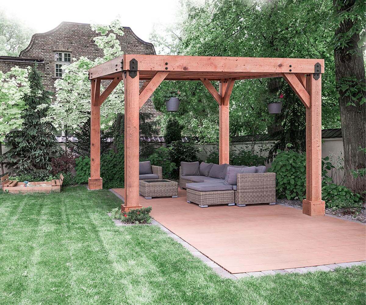 The Modern Pergola by Big Timber UltraPremium Wood Construction