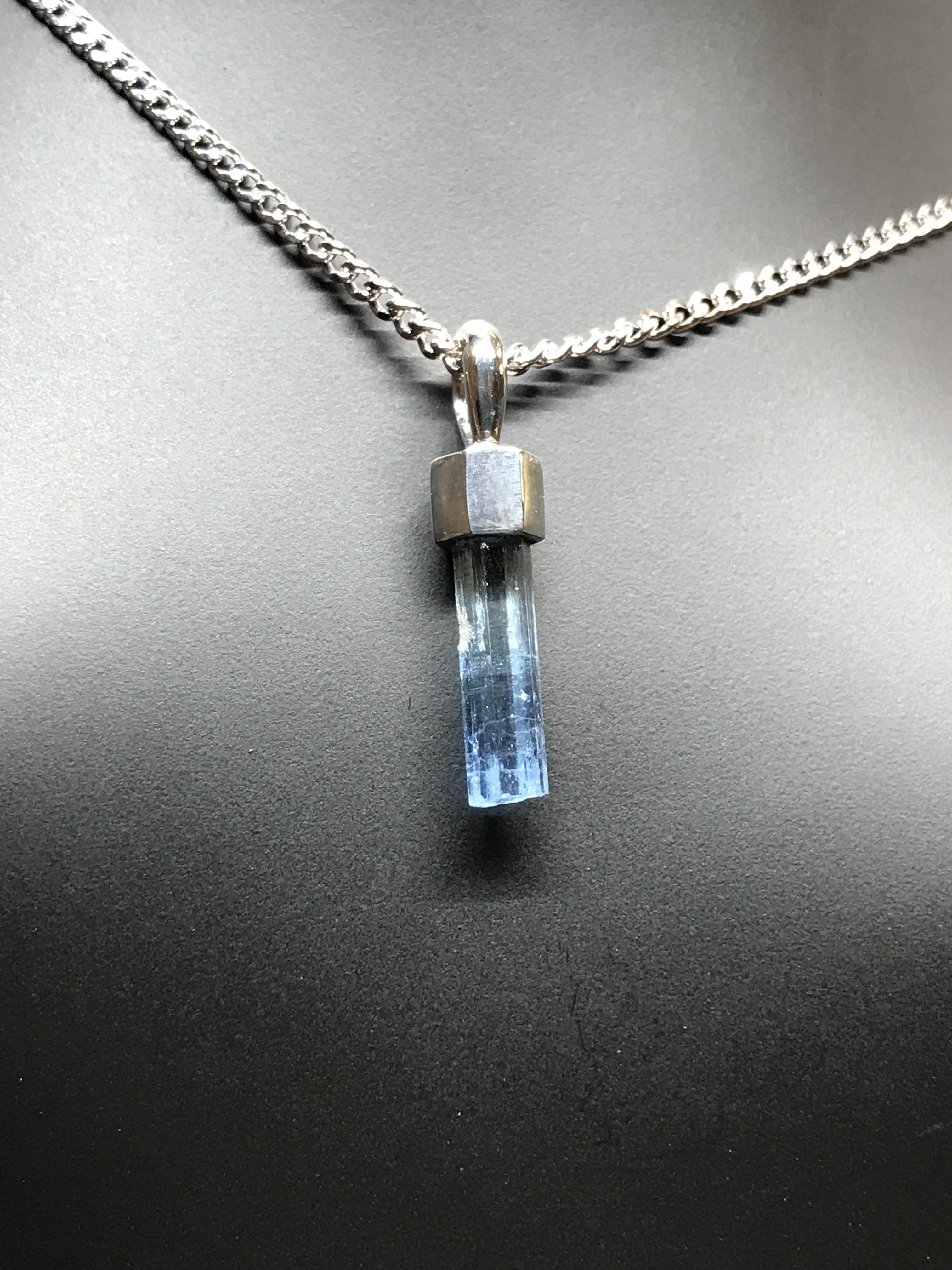 BIG TREE】アクアマリン原石ネックレス(Crystal Necklace of