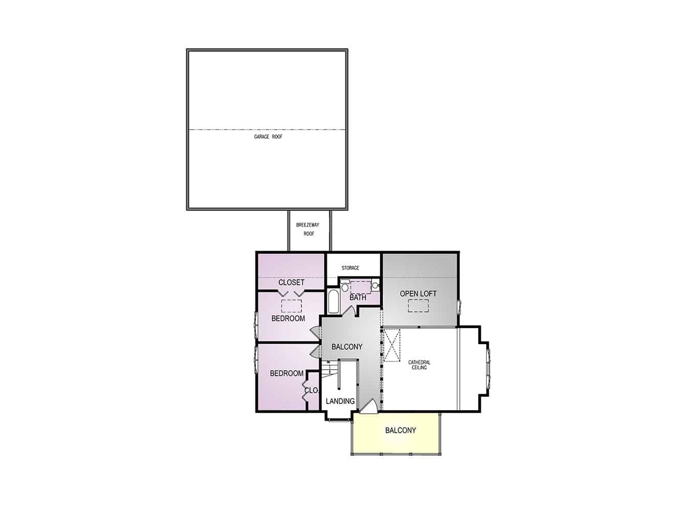 Timberline Floor Plan • Big Twig Homes • Cedar Log Homes in NC, SC, TN