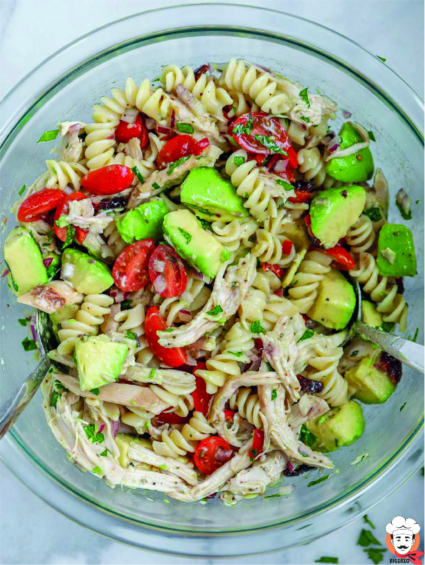Chicken Avocado Pasta Salad Zazoo Recipes