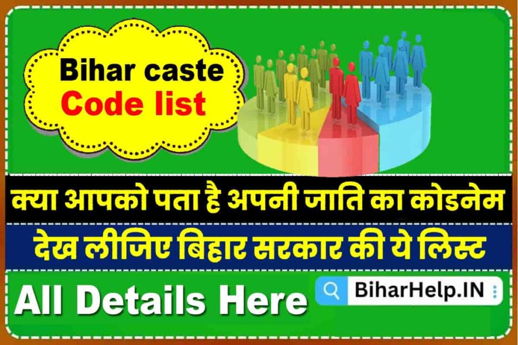 Bihar Caste Code List 2023 Bihar Caste Code List PDF हुआ जारी, जानिये