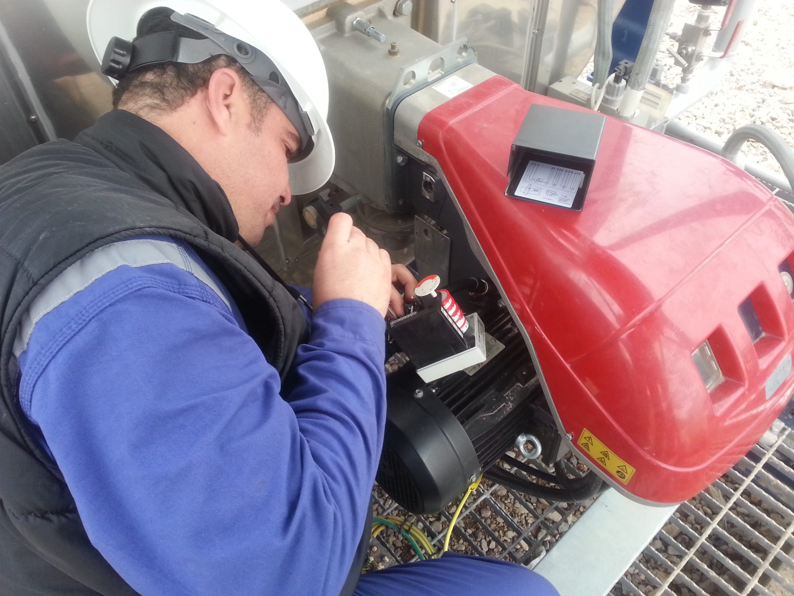 Burner Maintenance for indirect heater