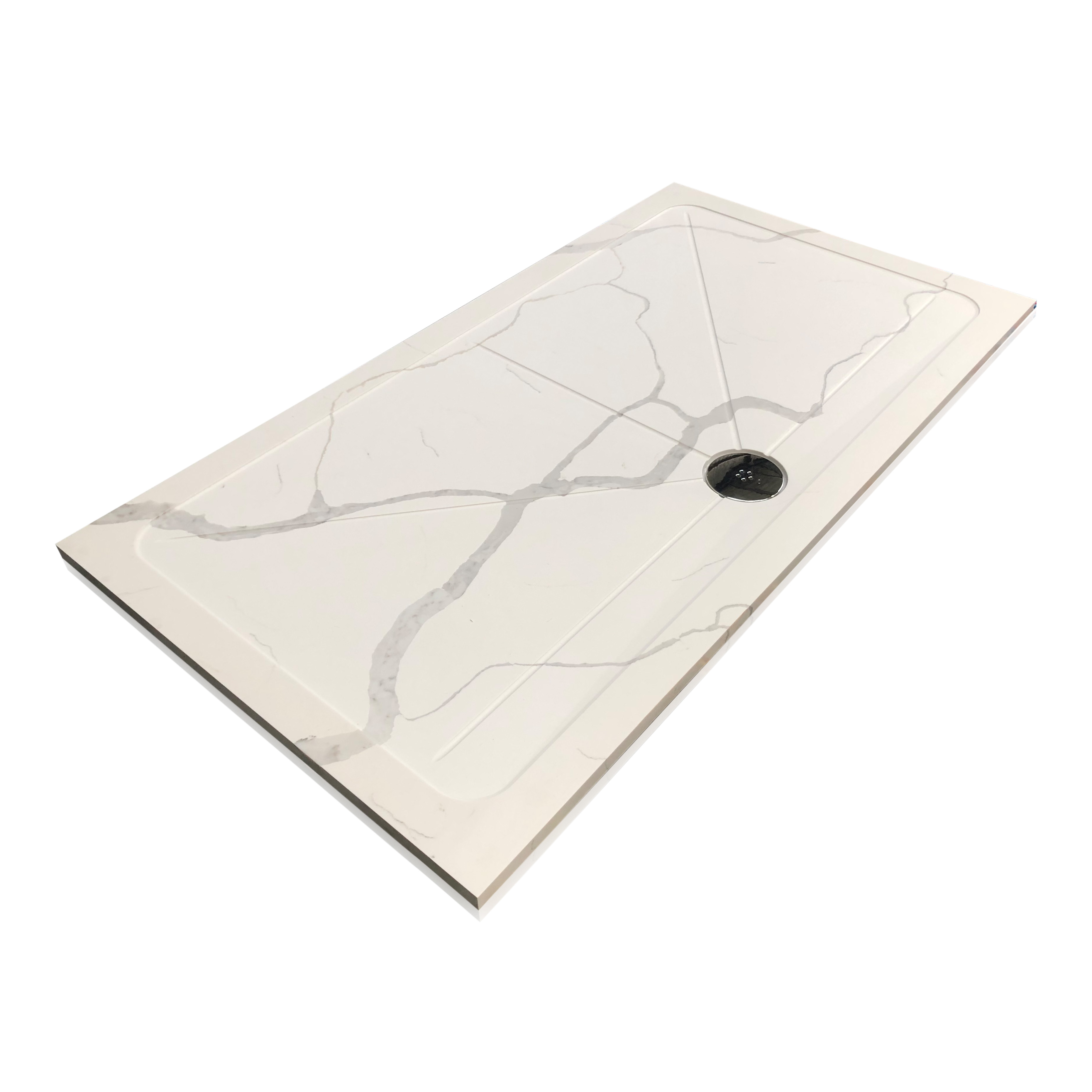 Bespoke Shower Tray with Calacatta Quartz British Institute of