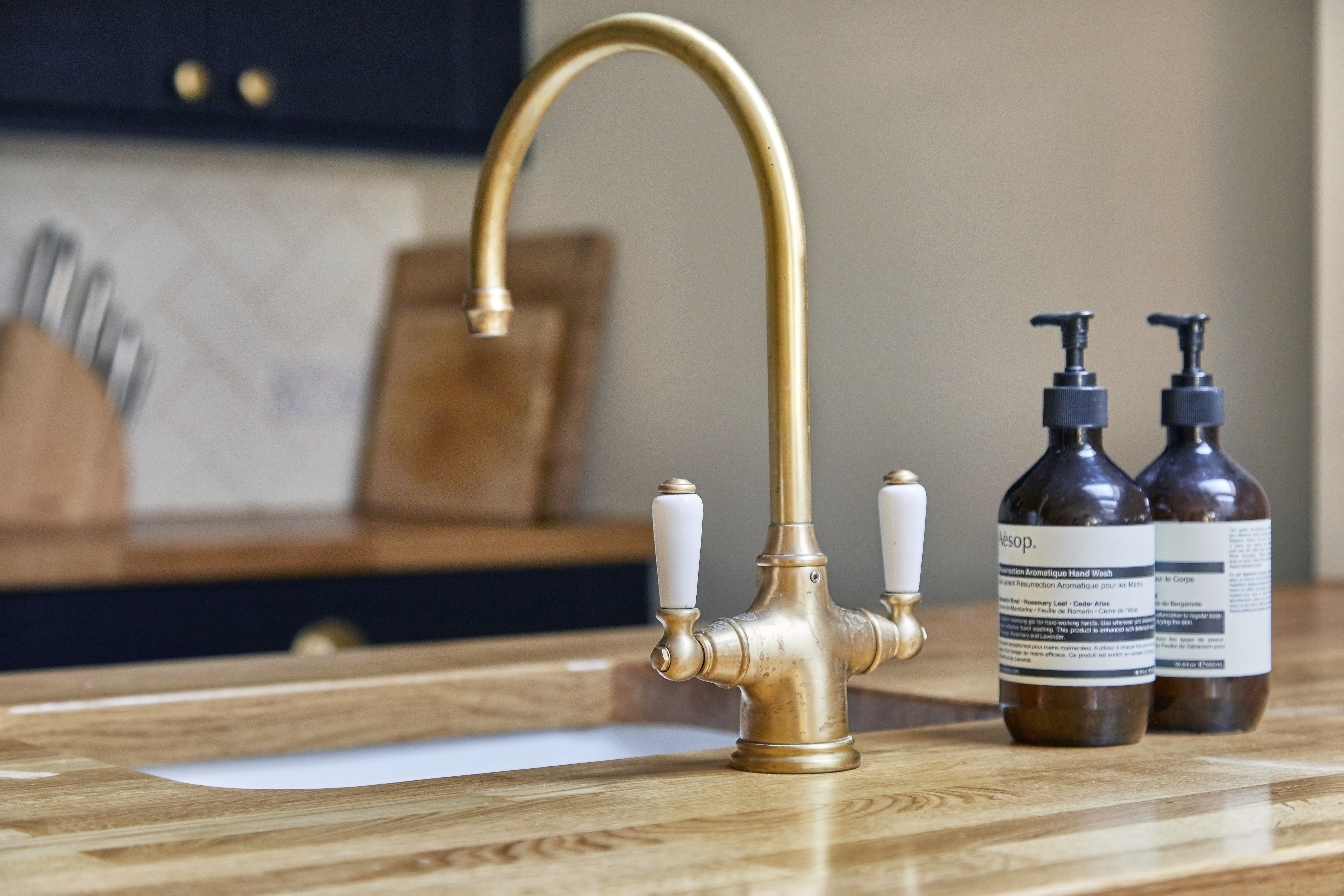 Bespoke blue shaker kitchen in Wandsworth, London British Institute