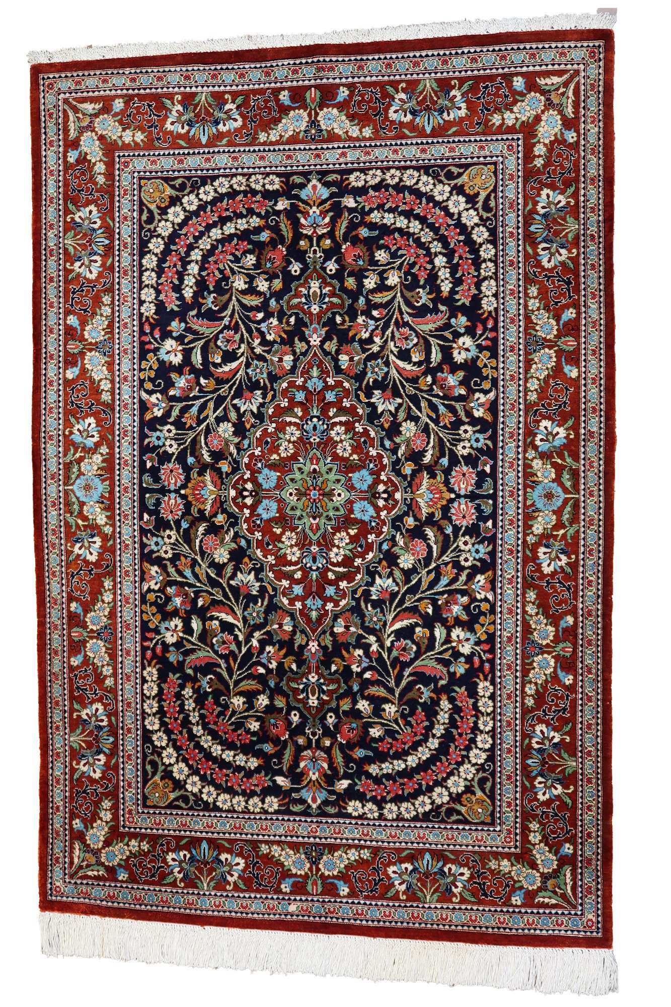 Silk On Silk Persian Qum Rug Bijan Rugs