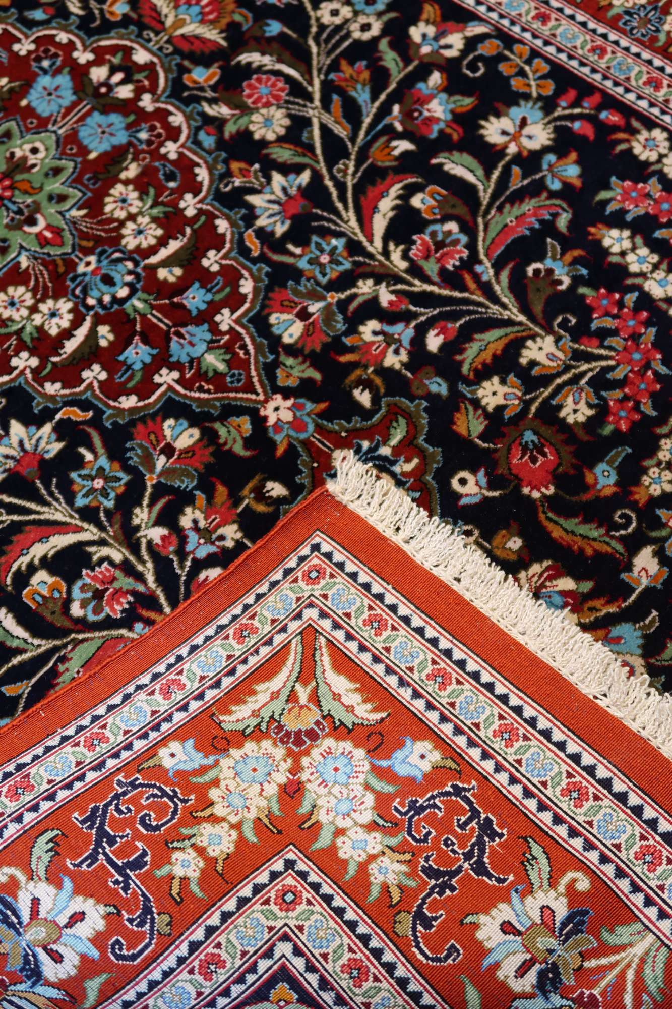 Silk On Silk Persian Qum Rug Bijan Rugs