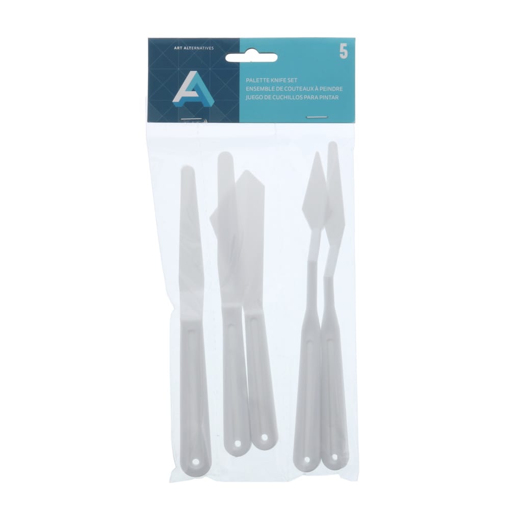 Art Alternatives Plastic Palette Knives set of 5
