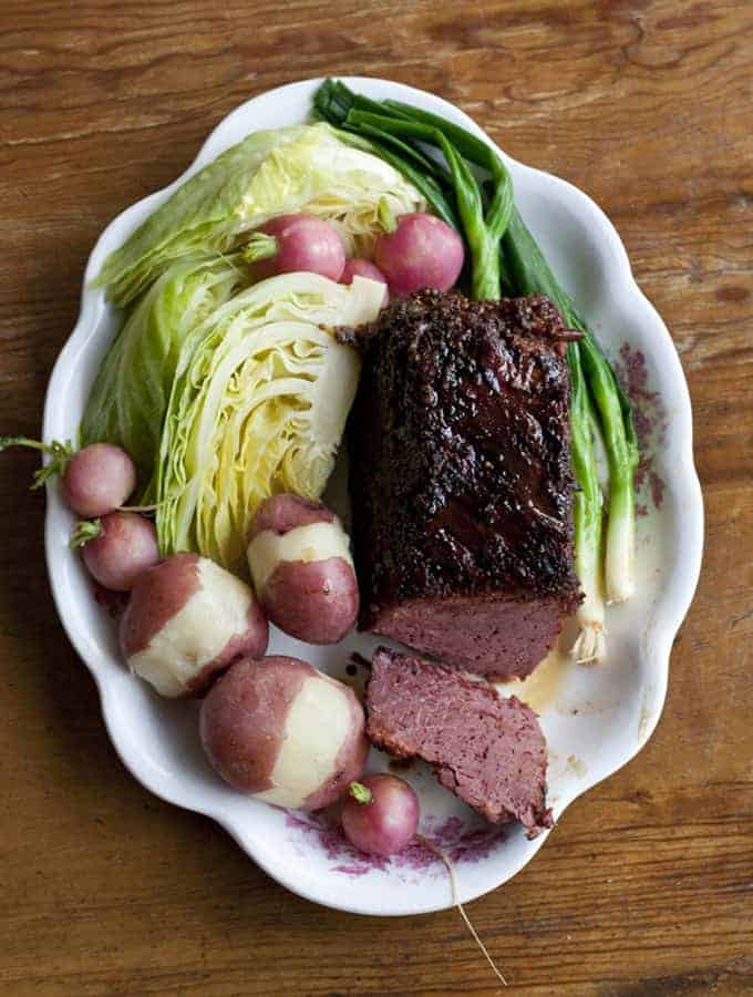 Triple Whiskey Glazed Corned Beef & Cabbage Bijouxs Little Jewels