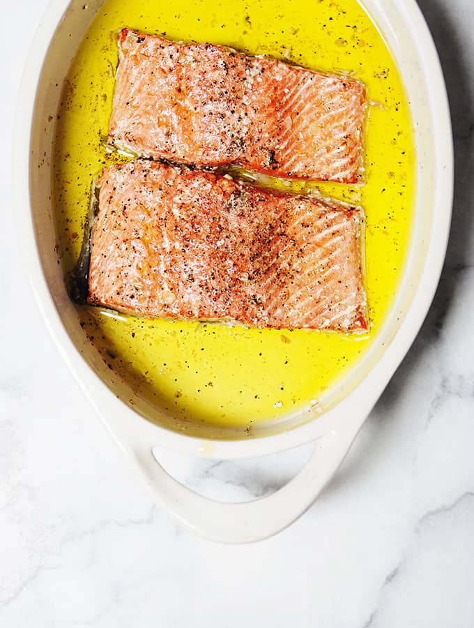 Slow Roasted Salmon with Salsa Verde Bijouxs Little Jewels from the