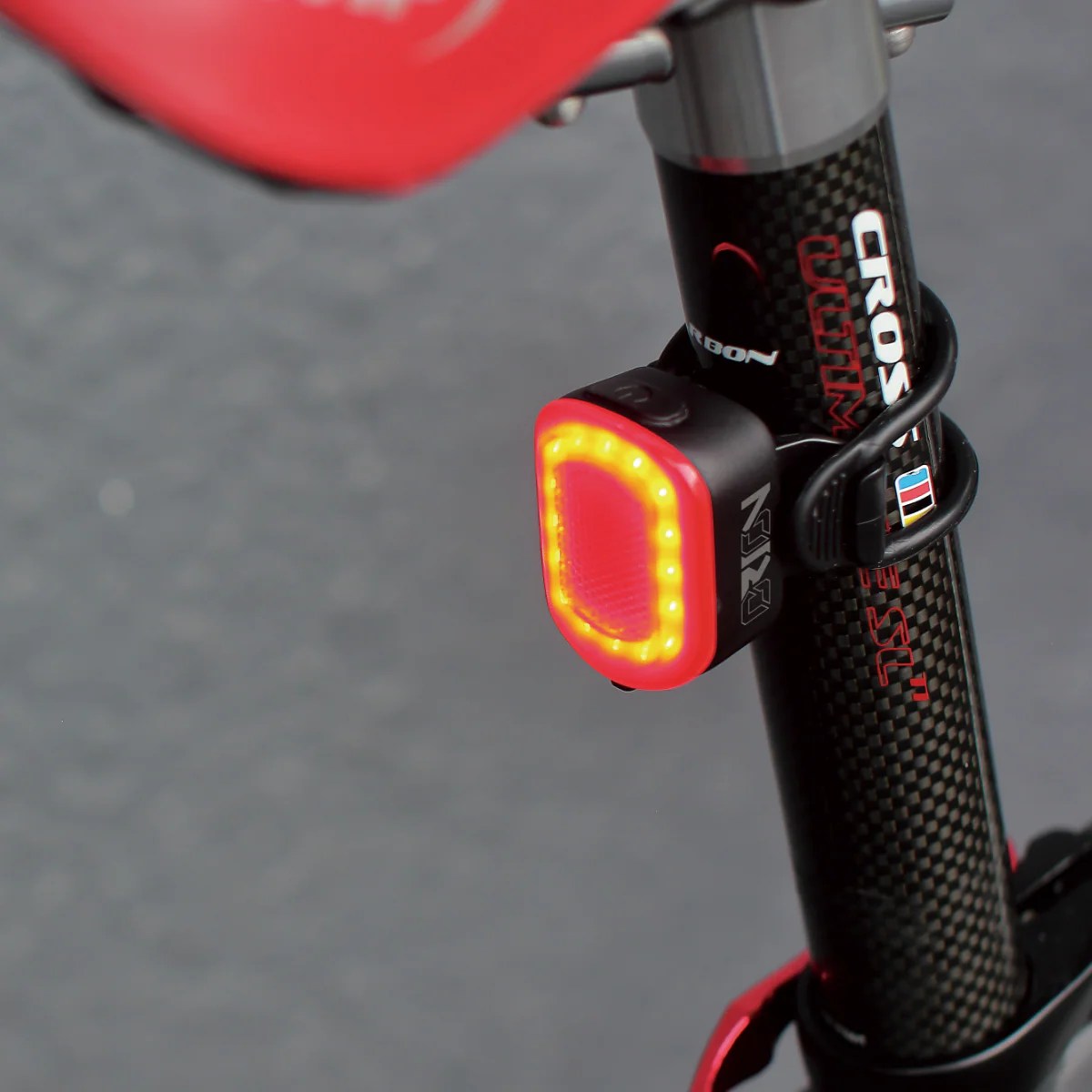 Moon OrionR / 20 (50) Lumens / USB Rechargeable / Red (Rear) Bicycle