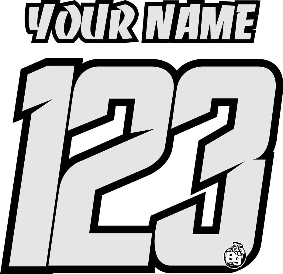 Motocross Jersey Lettering Fonts Maquinadeha Blarpavadas